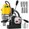 1100W Magnetbohrmaschine mit 6PCS Bits MD40 Elektro-Tischbohrgerät for die Konstruktion von Stahlkonstruktionen