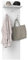 HOMCOM Porte-manteau mural meuble d'entrée avec étagère, 2 crochets et tringle en aluminium, pour entrée, couloir, chambre, dim. 40 x 21,3 x 130 cm, blanc