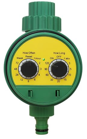 TOCMSNHG Minuteur d'eau - Minuteur d'irrigation - Système d'irrigation numérique à deux cadrans - Système d'arrosage automatique pour jardin, pelouse