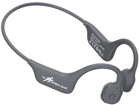 SANOTO Bone Conduction Headphones Bluetooth Open Ear Headphones with Mic, Lightweight Bone Conduction Earbuds IPX5 Waterproof Sport Wireless Earphones for Running Cycling Workout