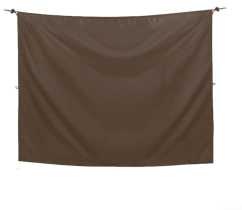 Brise-vue d'extérieur de style RV pour douche temporaire ou vestiaire avec méthode d'installation (marron, 230 x 180 cm)