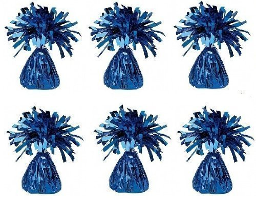 Henbrandt Ballongewichte Blaue Folie 95g Für Geburtstage Hochzeiten Verlobungsfeier (12 Stück)