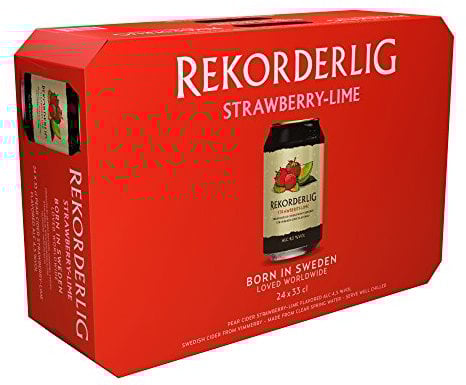 Rekorderlig Erdbeer-Limette Cider (24 x 0.33 l)