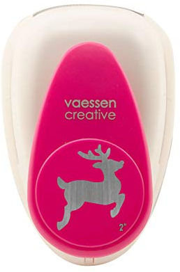 Vaessen Creative Perforatrice de Papier, Taille XL, Renne, Pour Projets DIY, Scrapbooking, Création de Cartes et Plus