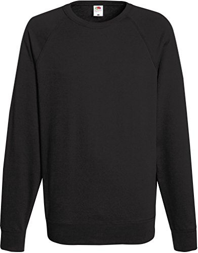 Fruit of the Loom Lightweight Raglan Sweat 62-138-0 XL,Light Graphite
