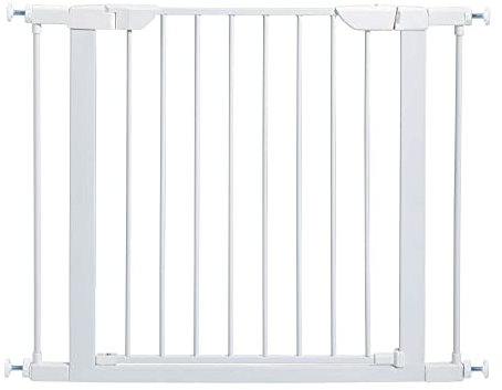 MidWest Homes for Pets modelo 2929SW Puerta de acero para mascotas, anchura de 73,66-96,52 cm, blanco roto