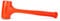 Capri Tools 10098 C098 Dead Blow Hammer Orange Pu, 3 lb
