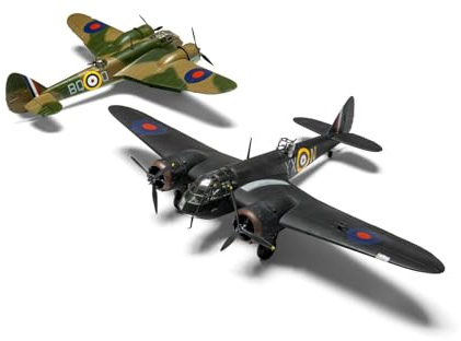Airfix A04059 Bristol Blenheim Mk.IF Military Aircraft Classic Model Building Kit - Plastic Plane Kits for Adults & Children 8+, Set Includes Sprues & Decals - 1:72 Scale