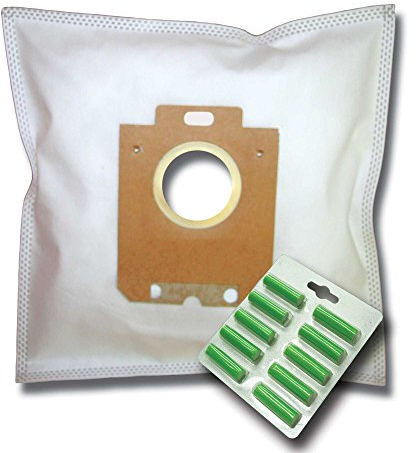 10 Staubsaugerbeutel + 10 Duftstäbe geeignet für Philips FC8241/09 PowerGo FC 8241/09