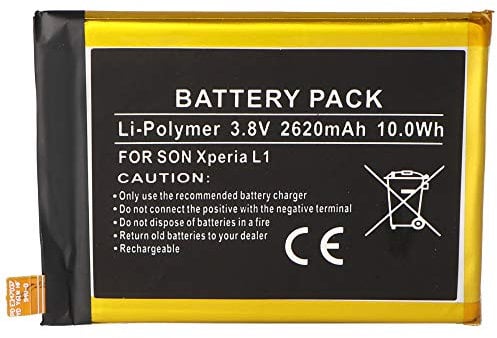 Akku kompatibel mit Sony Xperia L1, Li-Polymer, 3,8V, 2620mAh, 10,0Wh, Built-in, ohne Werkzeug