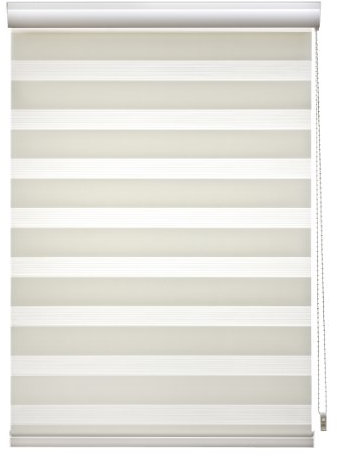 WR-Design Duo-Rollo mit Blende - Ecru - Verschiedene Breiten - Länge 160 oder 220 - Lichtdurchlässig (090 x 220 cm)