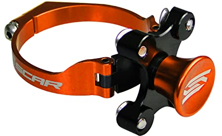 SCAR Kit départ holeshot bloque fourche Compatible avec KTM SX SXF EXC EXCF XC XCF XCW XCFW TPI 125 150 250 300 350 450 500 03-23 - Orange