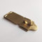 Runningfish Vorhängeschloss aus massivem Messing, robuste Türschließe, Sicherheitsschloss für antike moderne Möbel, Schubladen, Schranktüren 3 Inch Brass Tone