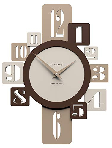 CalleaDesign 35 cm Onyx Leinen Wanduhr