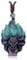 JSDDE Natural Crystal Gemstone Fox Pendant Necklace with Adjustable Woven Rope Chain (Fluorite)