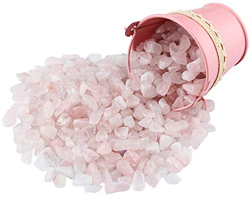 Nupuyai 460g Trommelsteine Edelsteine Heilsteine Dekosteine | kleine Edelstein-Chips, Steinsplitter, Halbedelsteine ohne Loch, Heilsteine Dekosteine für Vasen&Schmuck, Haus Garten Deko