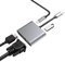 4 en 1 Tipo C, con Puertos VGA, USB-C, Visualización en Doble Pantalla, 4K HDMI/HDTV, Adaptador VGA y Cargador USB 3.0 para Portátil DELL, ASUS, HP, MacBook Air, Surface Pro