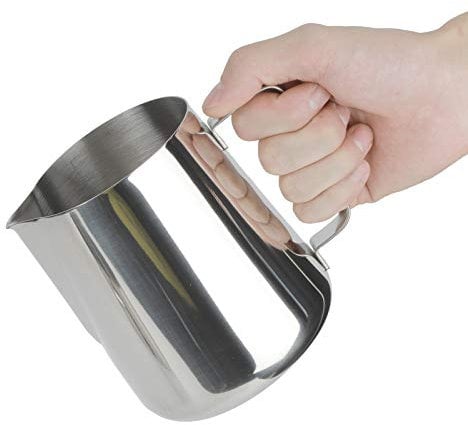 Aigid Milk Frothing Jug - 600ml/1000ml/1500ml Stainless Steel Milk Pitcher Cup Milk Jug and Latte Decorating Art Cup for Making Coffee Cappuccino (1500ML)