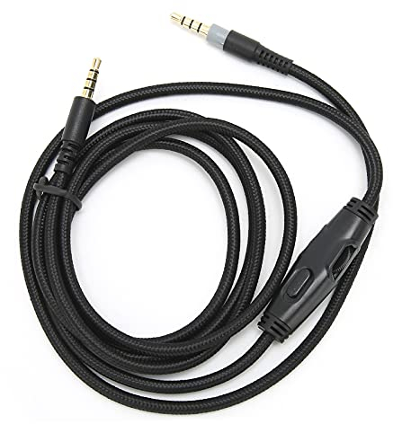 ciciglow Audio-Verlängerungskabel, Kopfhörerkabel 3,5-mm-Audiokabel von Stecker zu Stecker mit Lautstärkeregler Kompatibel für Cloud, für Cloud Alpha-Kopfhörer