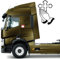 DualColorStampe Aufkleber kompatibel mit Scania Iveco Man Daf Volvo Tir, Kreuzfahrt, Madonna Dekoration, LKW, Zubehör, Auto-Aufkleber, COD.0226 (schwarz)