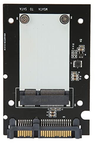 Adattatore da MSATA a SATA III 6 Gbps Interfaccia di Archiviazione di Massa a Trasferimento Rapido Scheda Convertitore Disco Rigido Mini Unità Disco SATA Ad Alte Prestazioni, per SSD MSATA 26,8/50,95