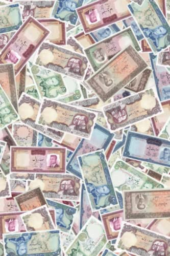 Pop art notebook: Persian banknote notebook: Pop art notebook: Persian banknote notebook