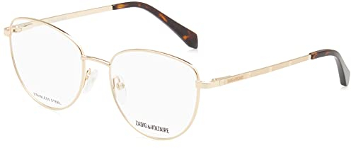 Zadig & Voltaire Brille für Damen, Glänzend, Total, Roségold, 50