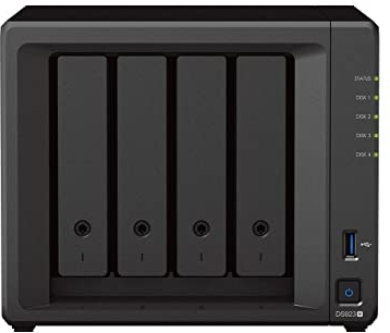 Synology DS923+ (8G Synology RAM) 4-Bay Diskstation NAS (AMD Ryzen™ 4 Threads R1600 Dual-Core 2xRJ-45 1GbE LAN-Port) Bundle mit 4 x 2TB Seagate IronWolf NAS HDDs