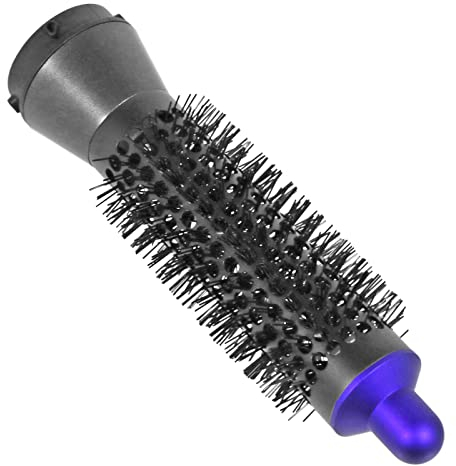 Dyson Airwrap Volumizing Brush Small Round Hair Styler, Black/Purple