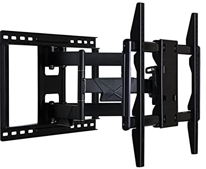 TV Ständer Auf Rollen Vollbewegung Artikulation Fernseher Wandhalterung Tilt Drehklammer passt 32 -75 4K HD LED LCD Bildschirme, 45 kg Gewichtskapazität