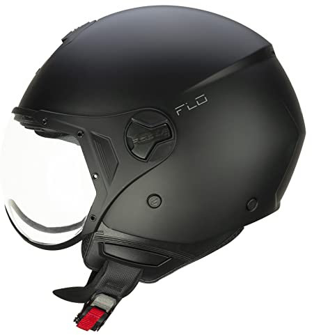 CGM Casco open face, 167A FLO MONO Nero opaco sagomata, M1