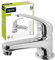 'aquaSu® Standventil Piccolo mit Wasserspar-Mischdüse, Kaltwasserarmatur mit Keramikkartusche, Einhebelmischer Gäste-WC, Armatur mit Messingkern, Hochdruck Wasserhahn, Mischbatterie in chrom, 796163