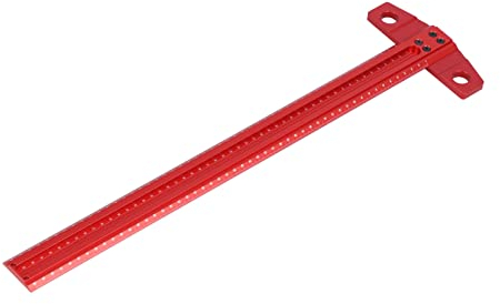 Fafeicy T-Lineal, T-Typ, Quadratisches Lineal, Rechtwinkliger Anreißer, Markierungslehre aus Aluminium, Holzbearbeitung, Messen, Tischlerwerkzeug für Glas (#3), Baulineale (500mm)