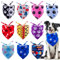 JpGdn 10 Stück kleine Hunde Bandanas Pfotenmuster Dreieckstuch für kleine mittelgroße Hunde Katzen Kaninchen Weiche Lätzchen Waschbar Haustier Halstuch Hundepflege Zubehör Kostüm