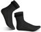 TAFACE 1 Paar Tauchsocken, Strandstrümpfe für Erwachsene mit Klebebändern, Flossen, Schwimmsocken, professionelle Tauchausrüstung, Tauchfußschutz, rutschfest, schnittfest (schwarz)