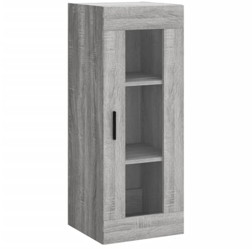 vidaXL Wandschrank Grau Sonoma 34,5x34x90 cm