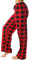 Bas de Pyjama Femme Hiver à Carreaux Classique Vêtements de Nuit Chaud Pantalon Pyjama de Noël Femme Doux et Confortable Imprimé Pantalons de Détente pour Femmes