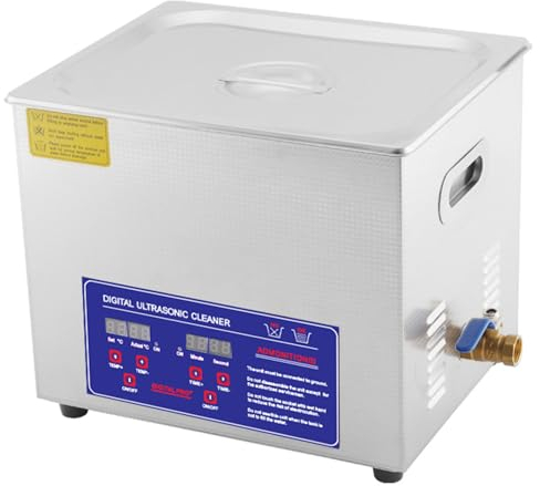 ExoticaBlend Ultraschallreinigungsgerät Edelstahl Ultraschallreiniger mit Heizung Timer Ultrasonic Cleaner für Schmuck Brillen Uhren Gläser Ultraschall-Reinigungsgerät,10L