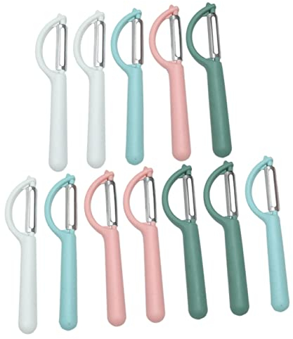 IMIKEYA 12 Pièces à Éplucher Râpes à Pommes De Terre Éplucheur De à Pamplemousse Coupe- Éplucheurs De Pivotants à Fruits En Acier Inoxydable Avion Pp Peler