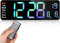 Fuloon Digitale Wanduhr,USB Wanduhr mit 13-Zoll-Großdisplay,LED Digitaluhr mit Fernbedienung,Timing und Countdown,digitaler Wecker mit Datum,Woche,Temperatur