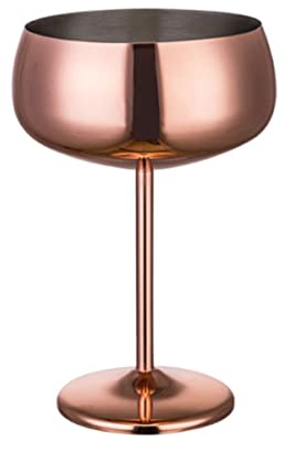 KICHOUSE Taza De De Acero Inoxidable De Copa De Vino De Metal Boca Ancha Para Uso Restaurante