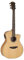 Bromo BAA2CE Westerngitarre Auditorium – Appalachian Series – elektroakustische Gitarre mit Tonabnehmer & Cutaway – massive Decke – inkl. gepolstertem Koffer – Profi-Klang & Stil