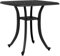 vidaXL Gartentisch, Terrassentisch mit Schirmloch, Beistelltisch für Indoor Outdoor, Gartenmöbel Tisch Couchtisch, Schwarz 53x53x53cm Aluminiumguss