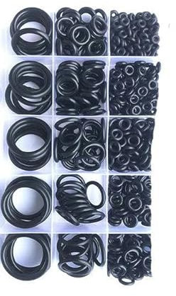 O-Ring-Dichtungssatz, Dicke CS 1 1,5 2,4 3,1 mm, O-Ring aus Nitrilkautschuk, Hochdruck-Wasserhahndichtung, O-Ringe aus Gummi, 520 Stück gemischt (1 Satz)