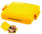 2024 - Sandwichera para microondas, tostadora de queso a la parrilla para microondas, tostadora para microondas, tostadora con correas de silicona ajustables, sin electricidad, inalámbrica (amarillo)