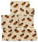 Central 23 - Geschenkpapier – 6 Blatt braunes Tier- und Blumenmuster – Hochlandkühe – Blumen – Mädchen-Geschenkpapier für Geburtstag, Jahrestag, Weihnachten – 70 x 50 cm – mit Aufklebern