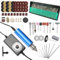 Kit de pulido eléctrico de resina, pulidora de resina inalámbrica, kit de mini taladro, lijadora de resina multiusos y kit de pulido para tallar, perforar y pulir