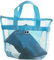Große Netz-Strandtasche mit Reißverschluss, extra große Netz-Strandspielzeugtasche, große Strandtuch-Tasche | Multifunktionale leichte Strandtasche mit Reißverschluss, b, blau, riferimento alla