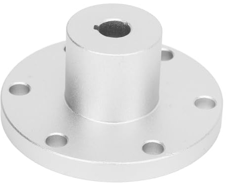 Wellenkupplungs Motoranschluss, 8 mm Flanschwellenkupplung, Aluminiumlegierung, Starre Flanschführung, Wellenkupplungs Motoranschluss mit Passfedernut für 14049 Rad DIY RC