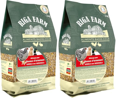 Riga - Menu Volaille Agrement - Mélange De Graines Et Céréales - Riche en Vitamines Et Minéraux - Sain Et Nutritif - Élaboré par des Vétérinaires Et Nutritionnistes - 4 kg